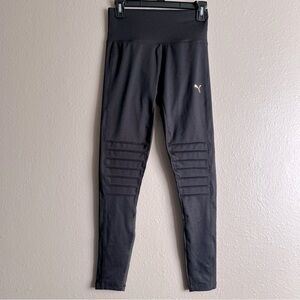 Size Small Black Puma Moto Workout Leggings